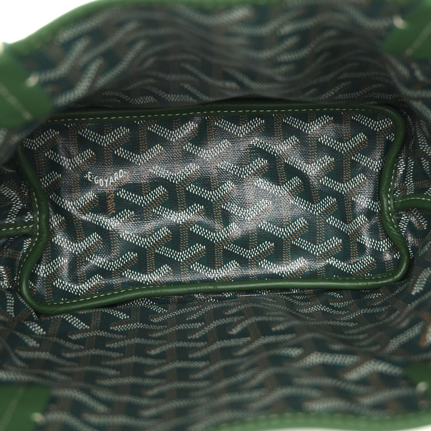 Goyardine Reversible Mini Anjou Green