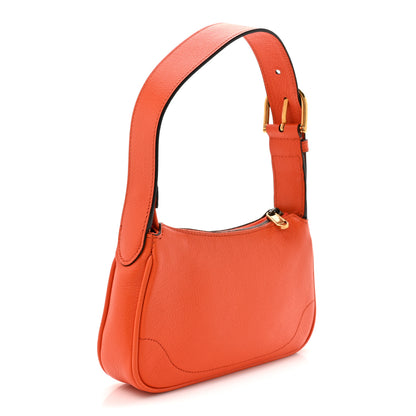 Gucci Goatskin Mini Aphrodite Shoulder Bag Orange 3 of 10