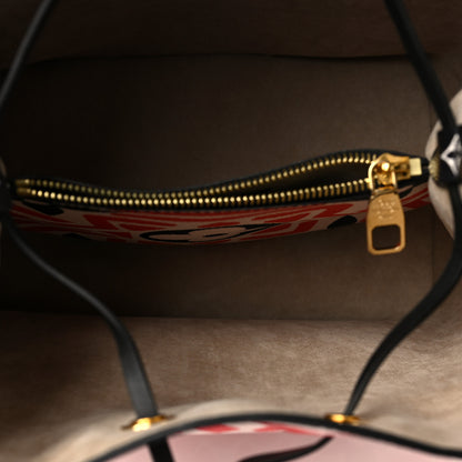 Louis Vuitton Monogram Giant Crafty NeoNoe MM Creme Rouge Black 5 of 8