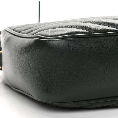 Saint Laurent Calfskin Matelasse Monogram Lou Camera Bag Military Green 8 of 10