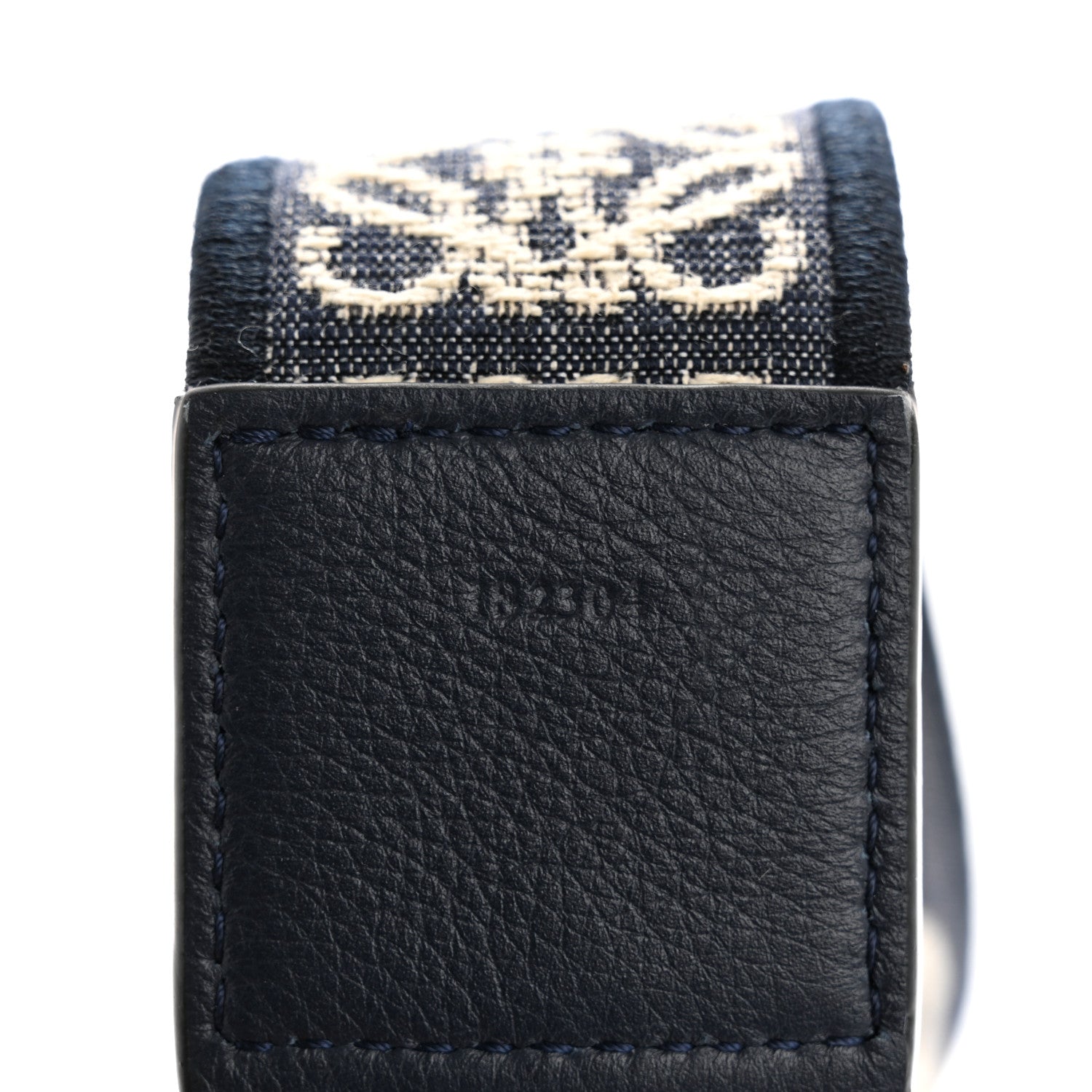 Loewe Calfskin Jacquard Anagram Strap Deep Navy 5 of 5