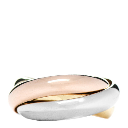 Cartier 18K Pink Yellow White Gold Classic Trinity Ring 51 5.75 1 of 4