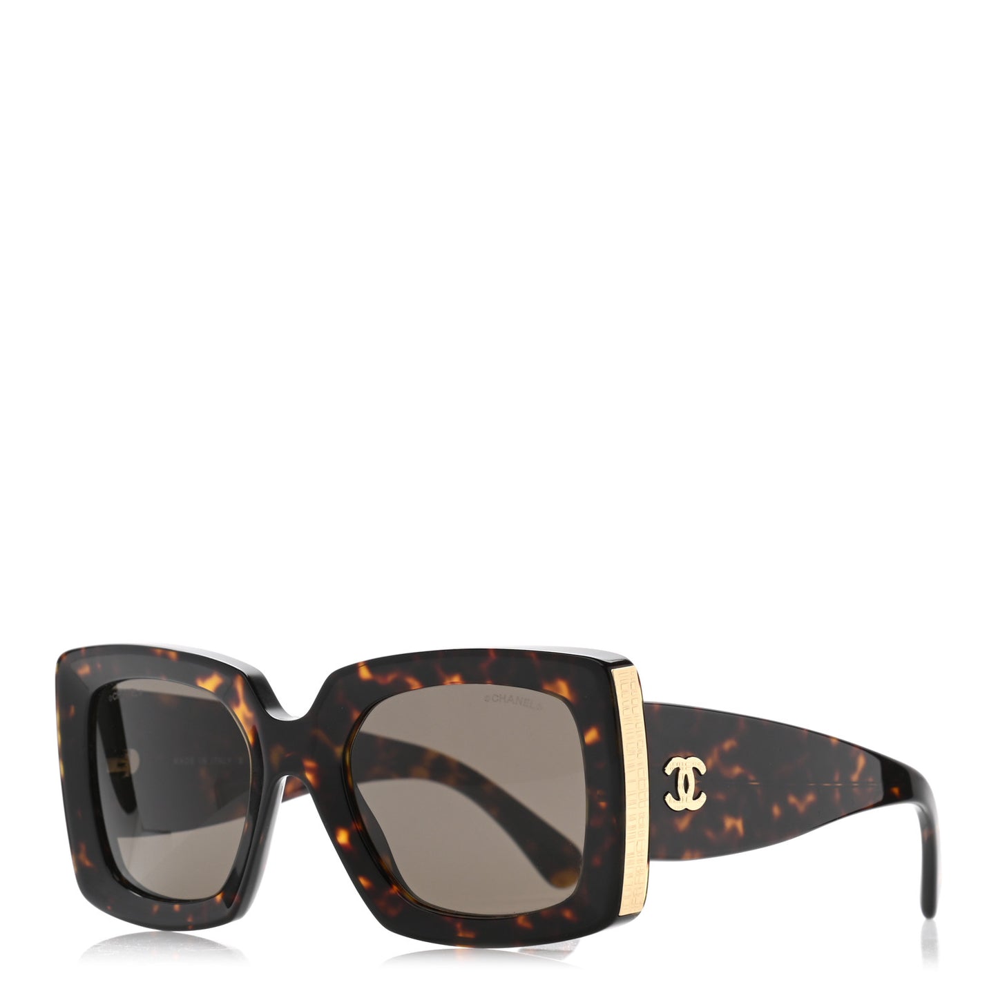 Acetate Rectangle Sunglasses 5435 Tortoise