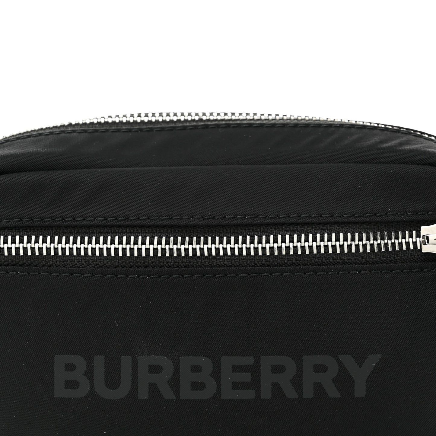 Econyl Logo Print Small Cannon Bum Bag Black
