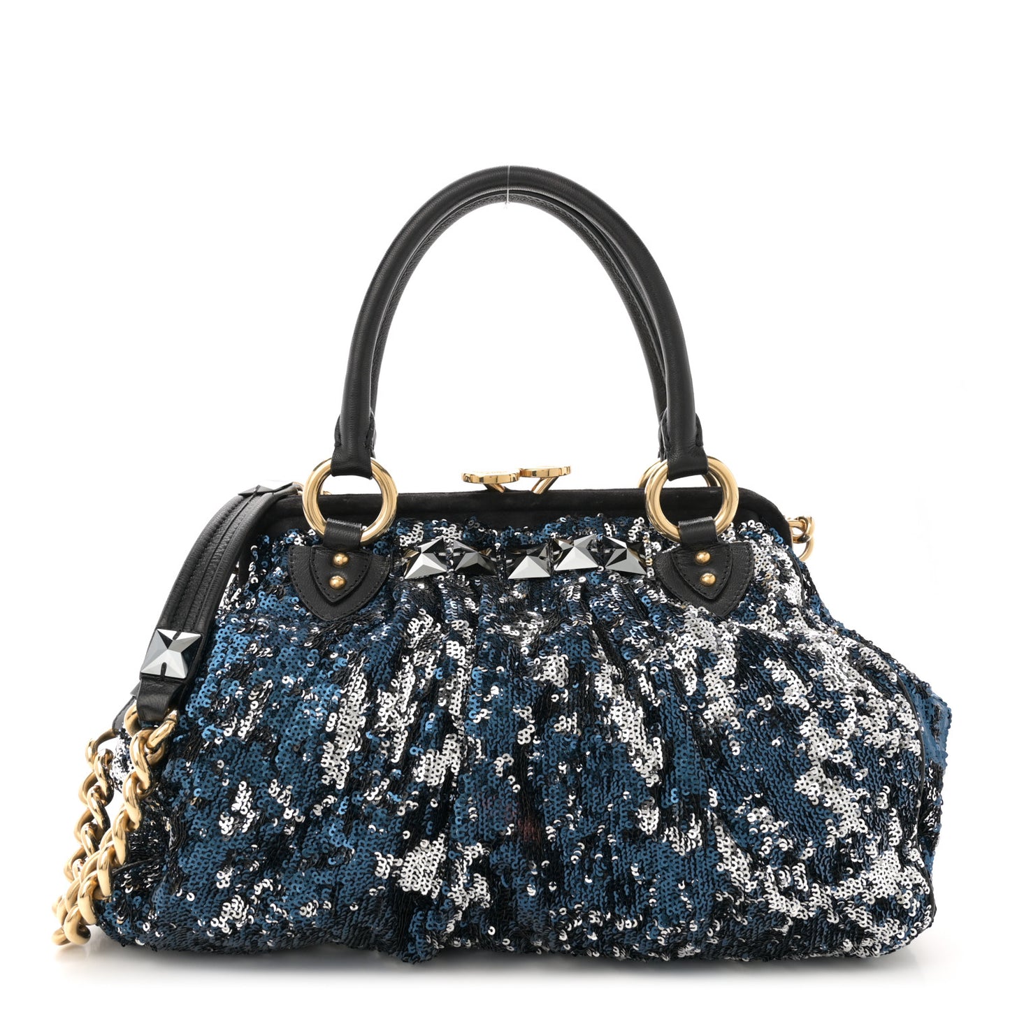 Sequined New York Rocker Stam Blue