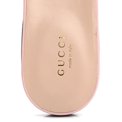 Gucci Cosmos Softy Calfskin Interlocking G Cut Out Slide Sandals 40 Pastel Pink 7 of 9