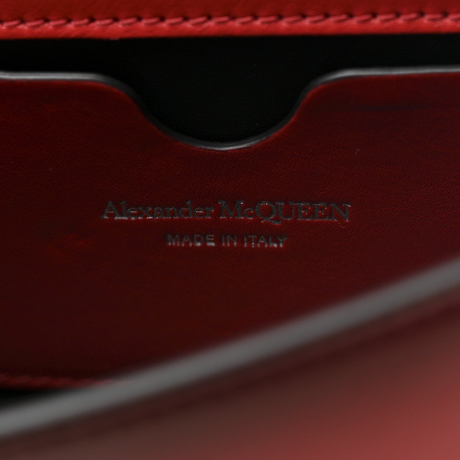 Alexander McQueen Ombre Calfskin Knuckle Jeweled Satchel Red Multicolor 7 of 13