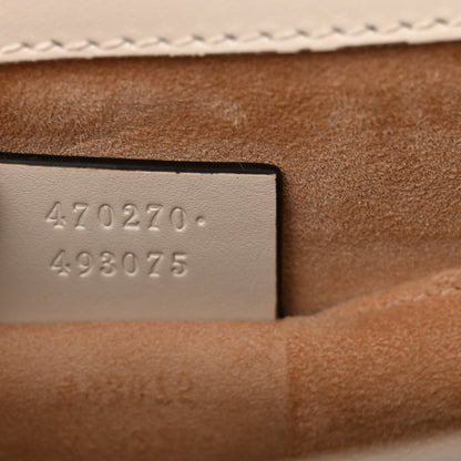 Gucci Calfskin Mini Sylvie Top Handle Bag White 7 of 17