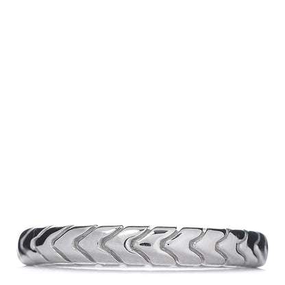 Bulgari 18K White Gold Spiga Wedding Ring 47 4 1 of 5