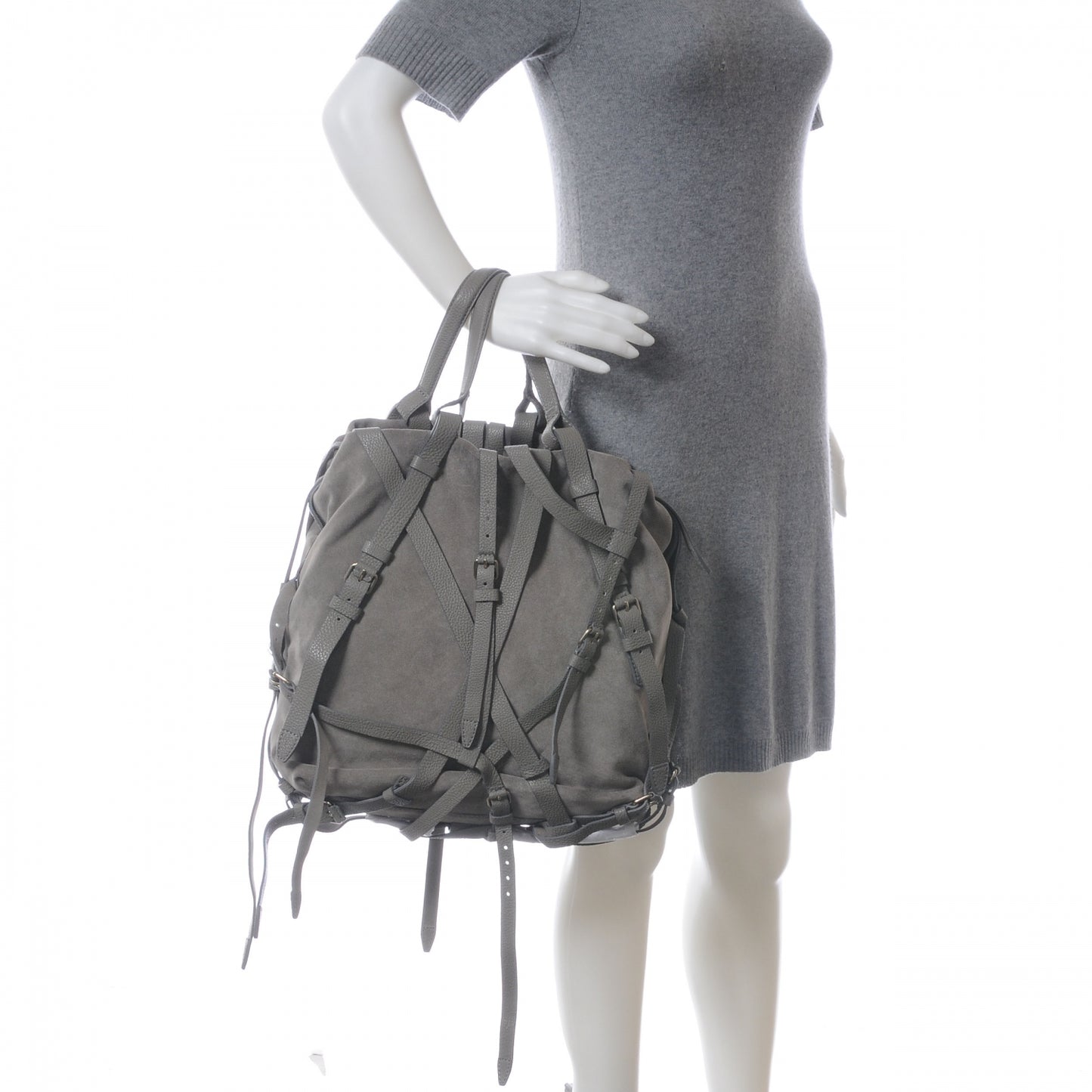 Suede Kirsten Satchel Grey