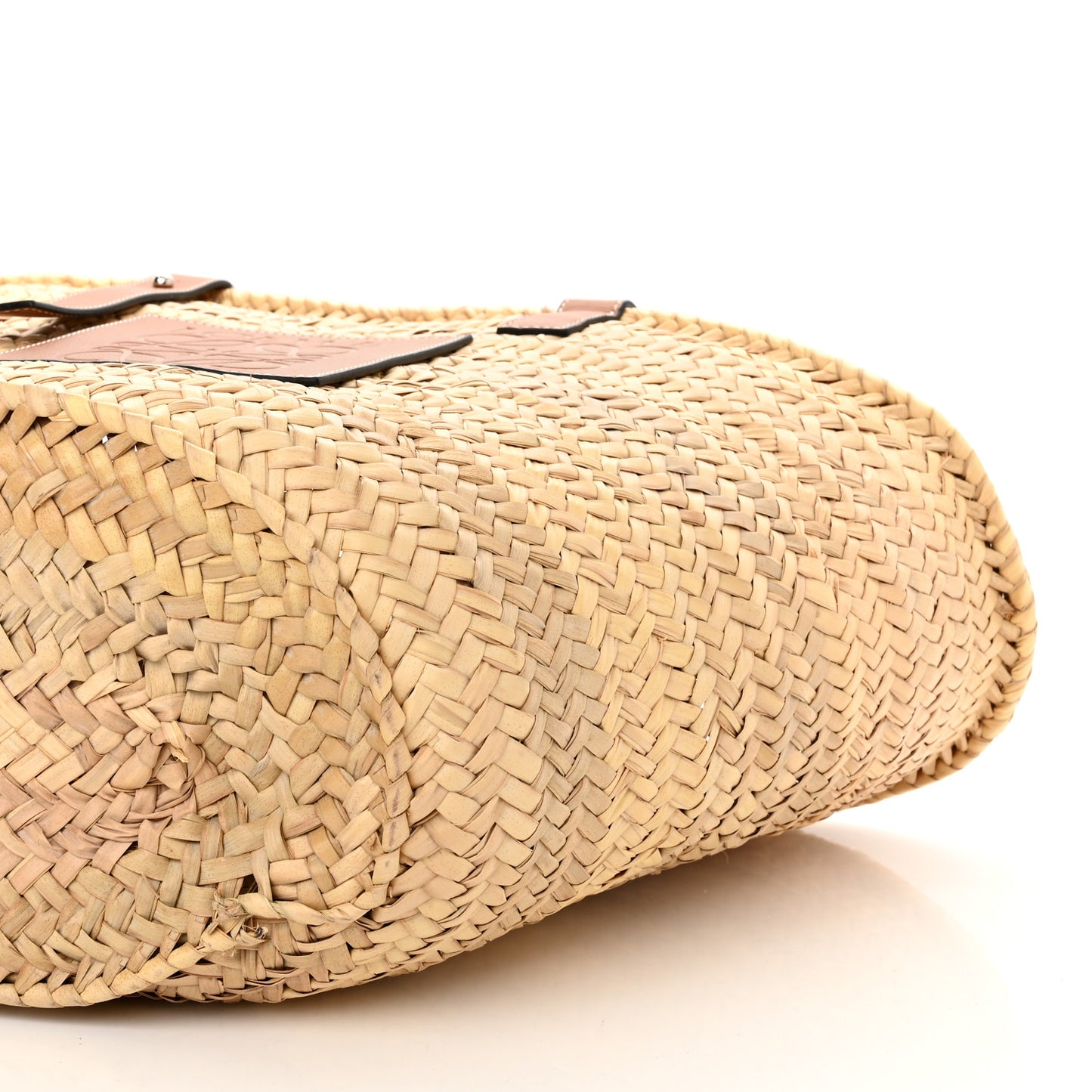 Raffia Basket Tote Bag Natural Tan