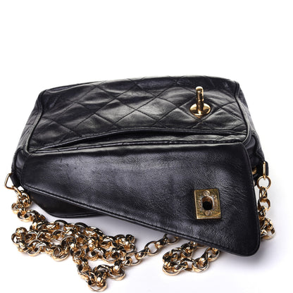 Chanel Lambskin Quilted Flap Camera Case Black 9 of 11