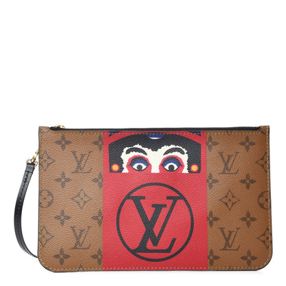 Louis Vuitton Reverse Monogram Kabuki MM GM Pochette 1 of 8