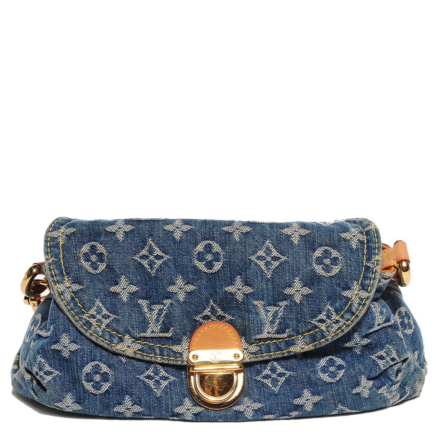 Louis Vuitton Monogram Denim Mini Pleaty Blue 1 of 7