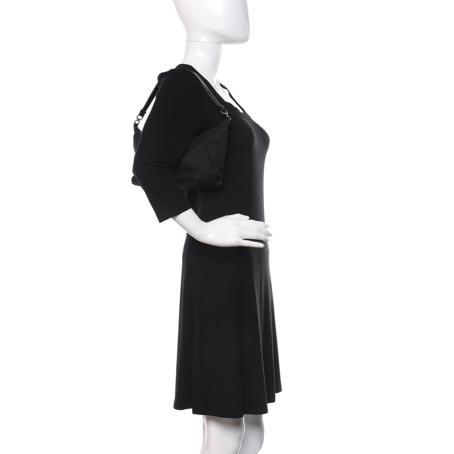 Tessuto Nylon Pochette Bag Black