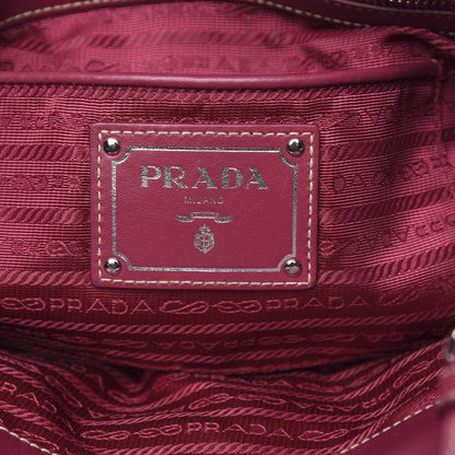 Prada Tessuto Nylon Soft Calf Small Tote Ibisco 7 of 16
