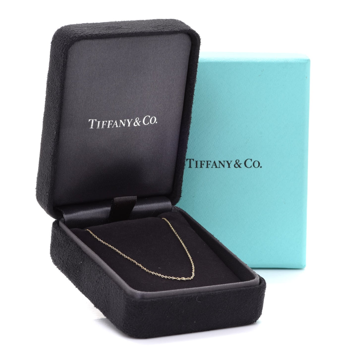 18K Yellow Gold Small Chain Necklace 18"