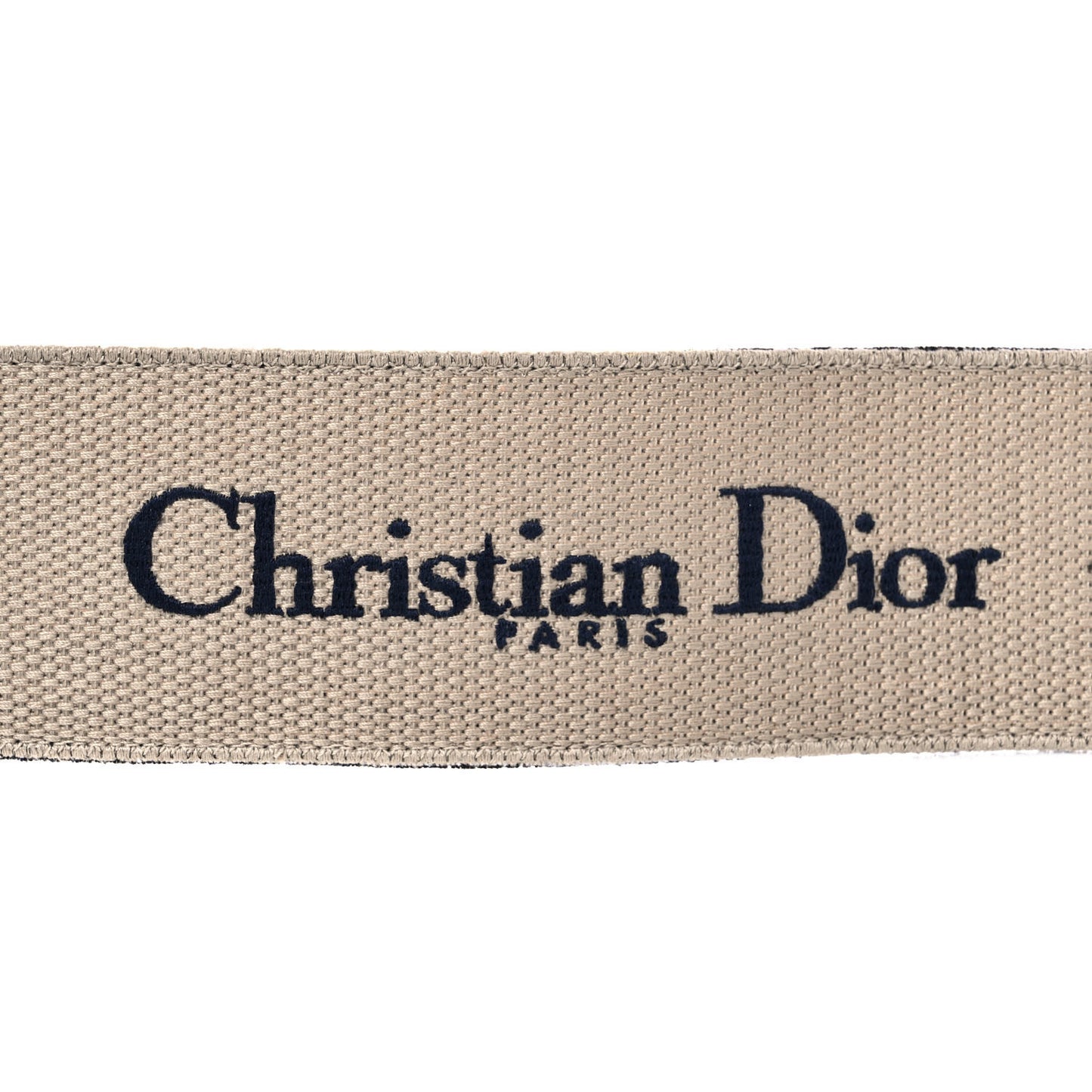 Canvas Embroidered Large Book Belt 75 30 Bleu