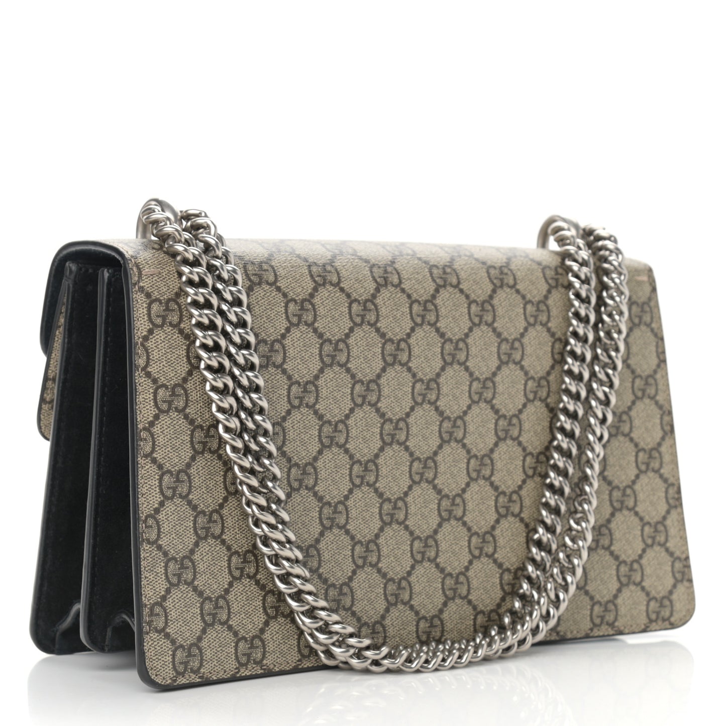 GG Supreme Monogram Small Dionysus Shoulder Bag Black