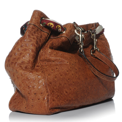 Gucci Ostrich Large Positano Tote 3 of 7
