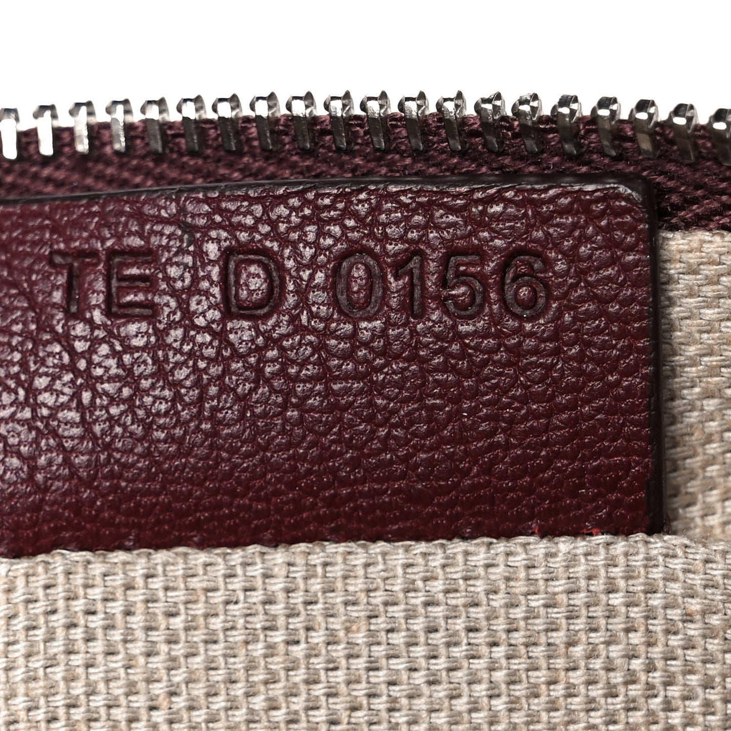 Sugar Goatskin Antigona Pouch Burgundy
