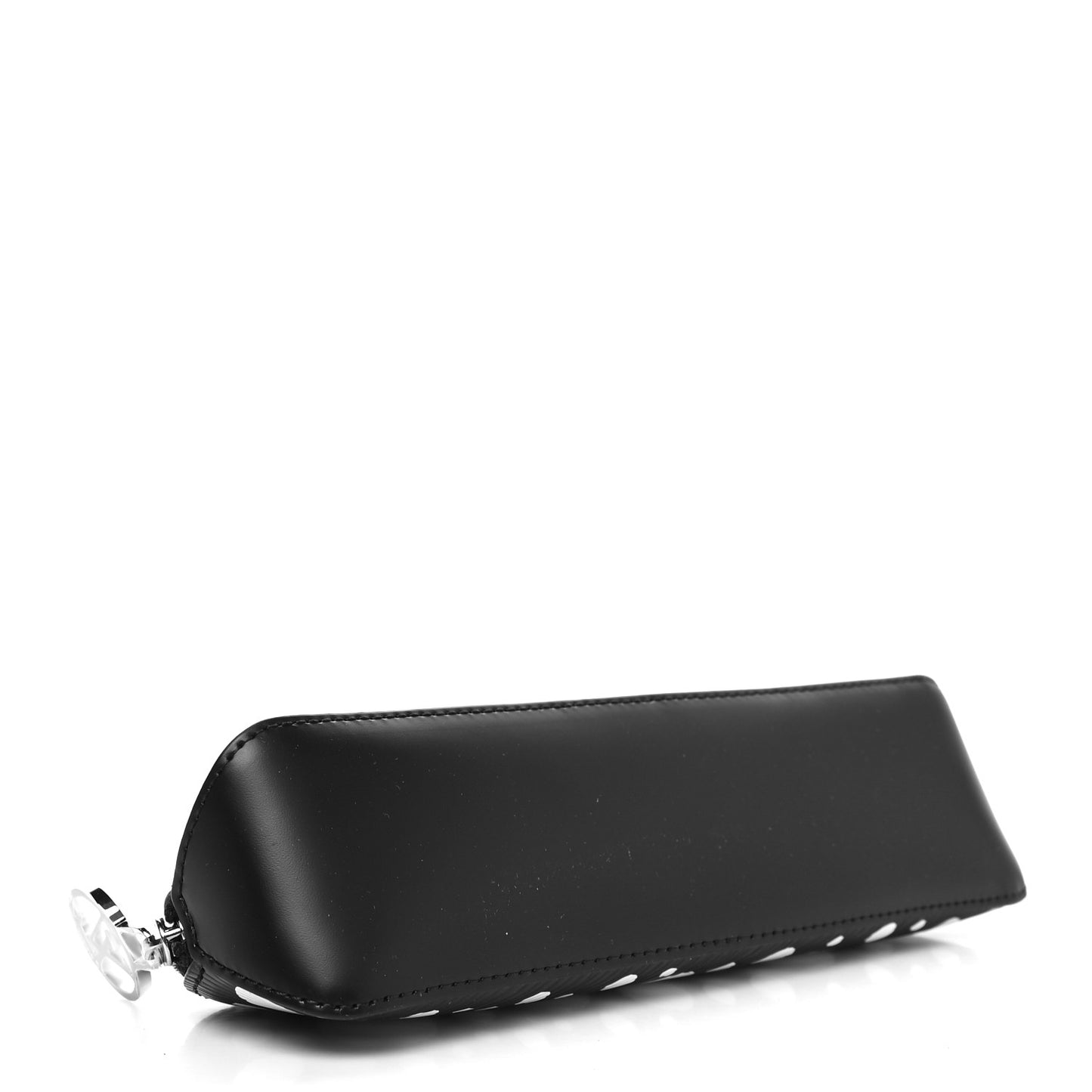 X YK Epi Infinity Dots Elizabeth Pencil Pouch Black White