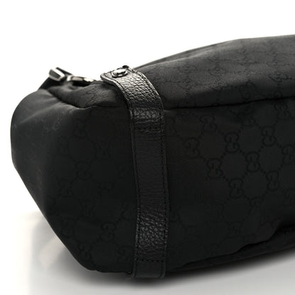 Gucci Nylon Monogram Medium Abbey Shoulder Bag Black 9 of 10