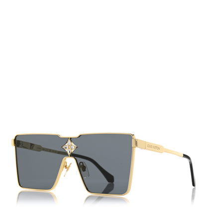 Louis Vuitton Acetate Swarovski Crystal Cyclone Sunglasses Z1700U Gold 1 of 8