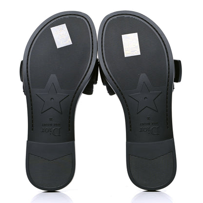 Christian Dior Technical Stretch Fabric Camouflage Dio(r)evolution Slide Sandals 35 Deep Blue 4 of 5