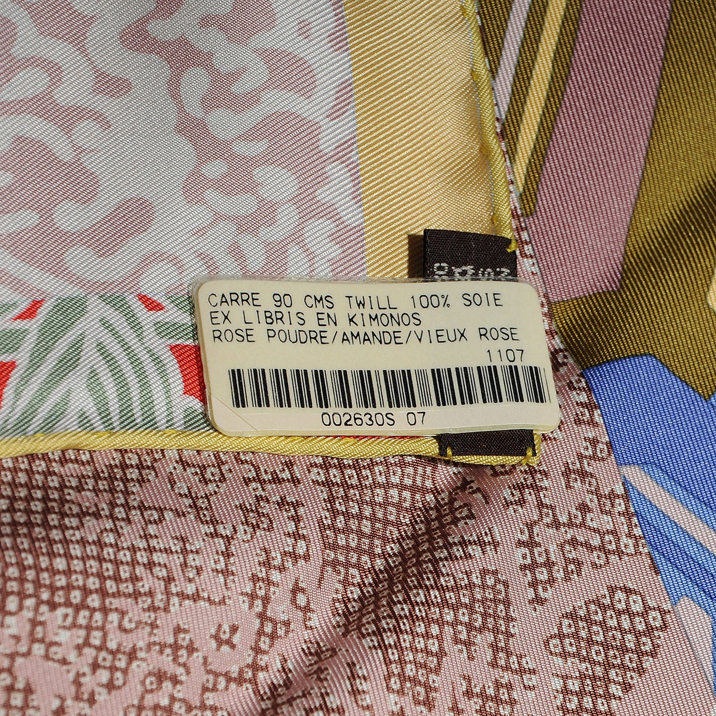 Silk Ex Libris En Monogram Kimonos 90 Scarf Rose Poudre