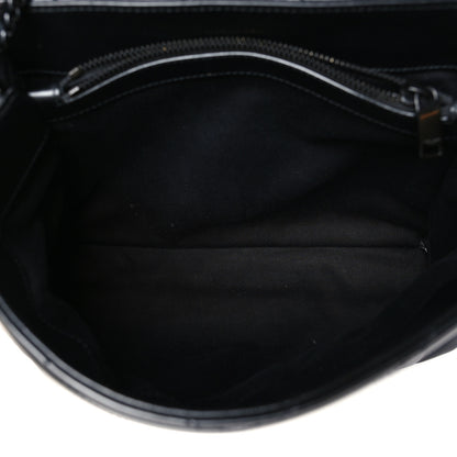 Saint Laurent Calfskin Y Quilted Monogram Monochrome Medium Loulou Chain Satchel Black 5 of 10