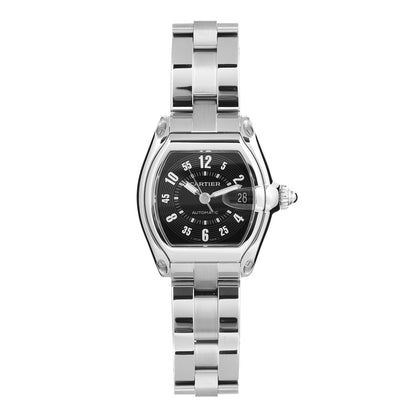 Cartier Stainless Steel 37mm Roadster Automatic Watch Black 1 of 4