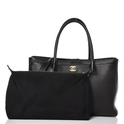 Chanel Calfskin Cerf Executive Shopper Tote Black 9 of 10