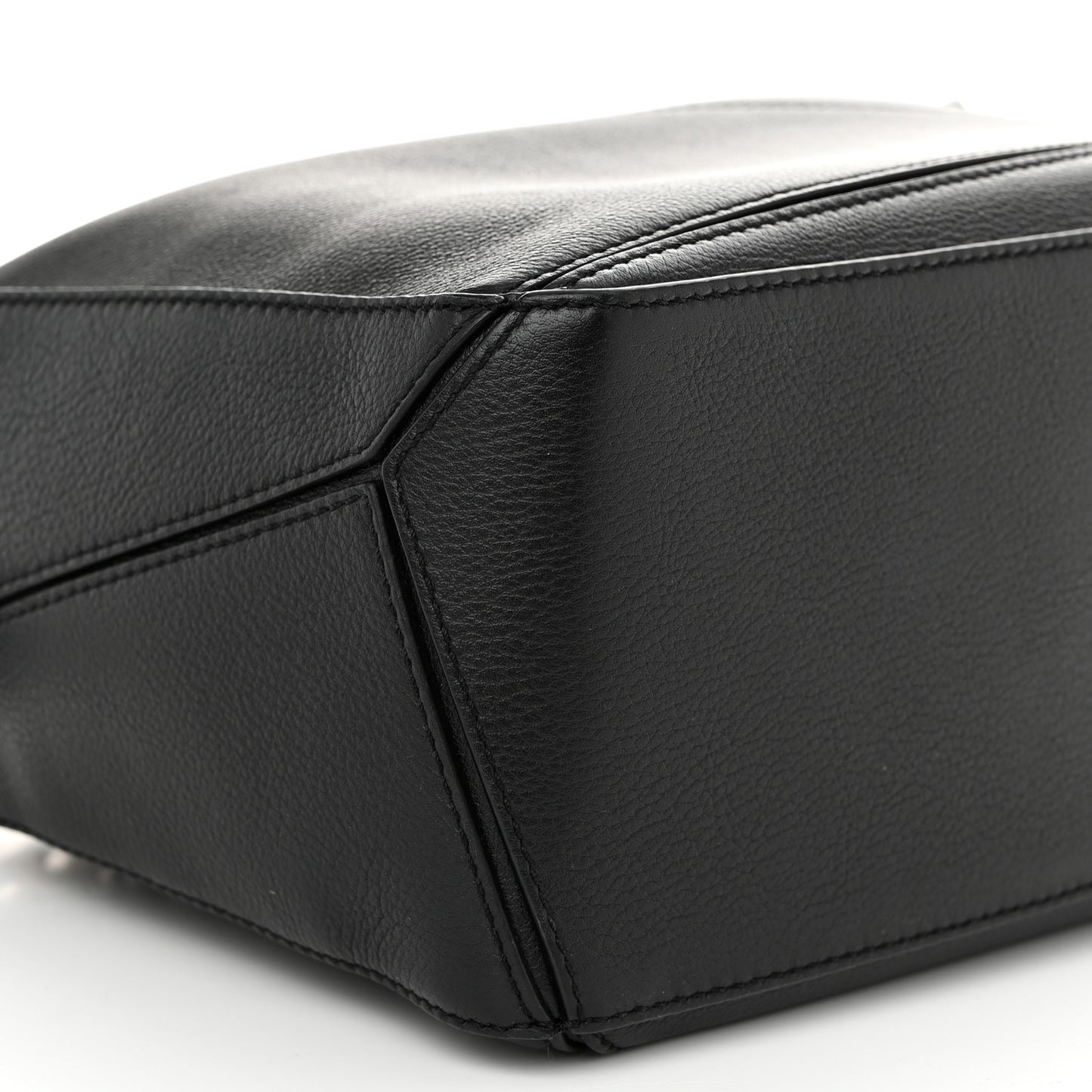 Calfskin Small Puzzle Bag Black