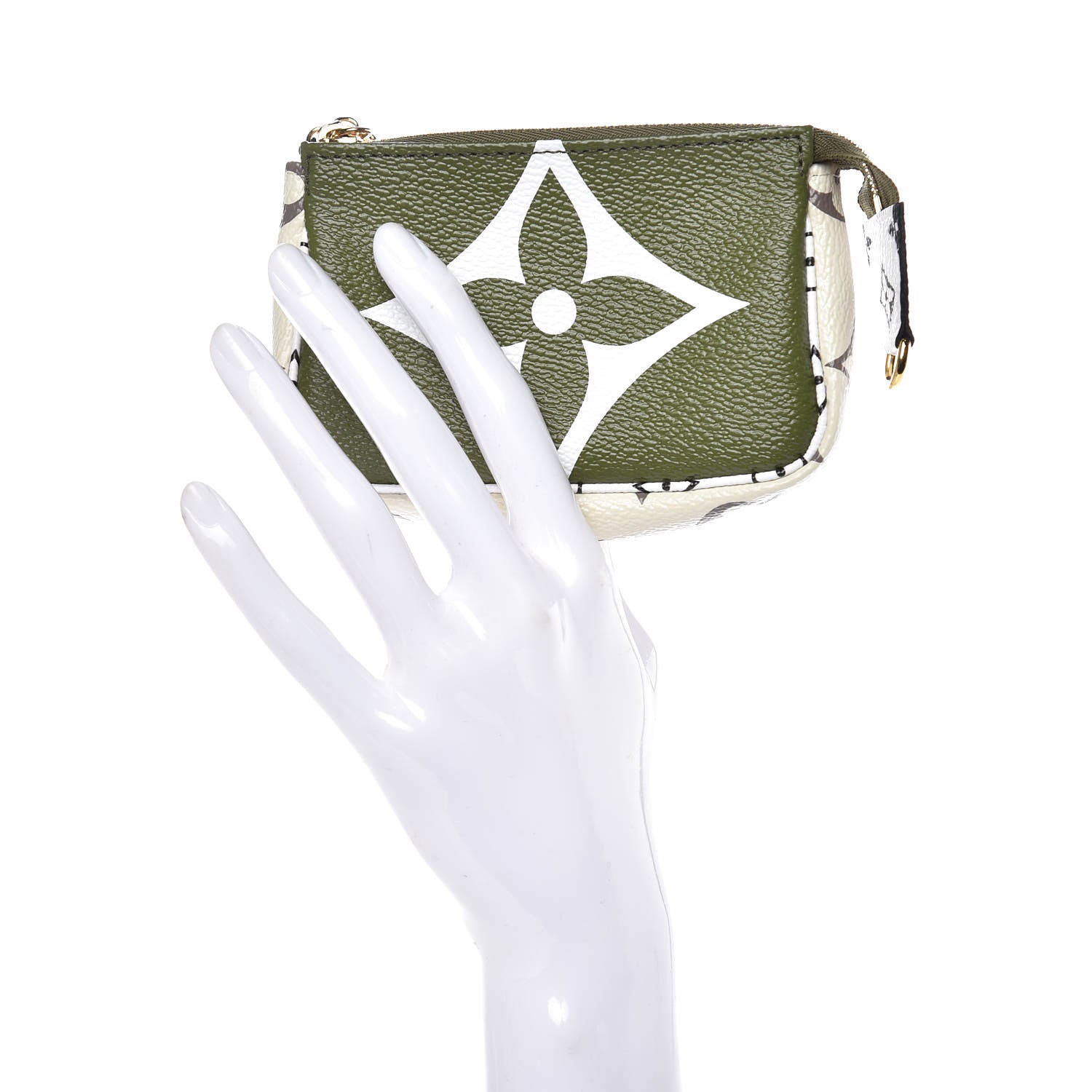 Louis Vuitton Monogram Giant Micro Pochette Accessories Kaki White 2 of 8