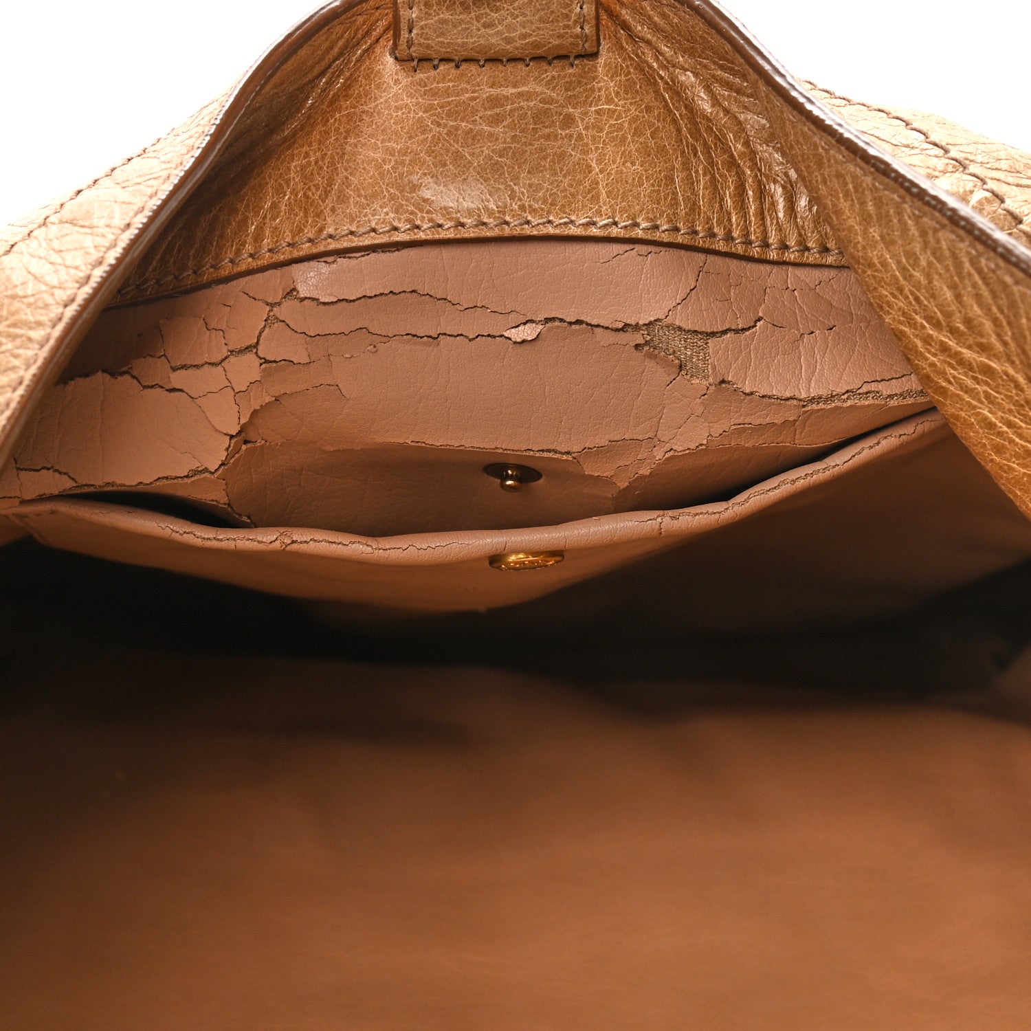 Prada Vitello Shine Hobo Cammeo 9 of 15