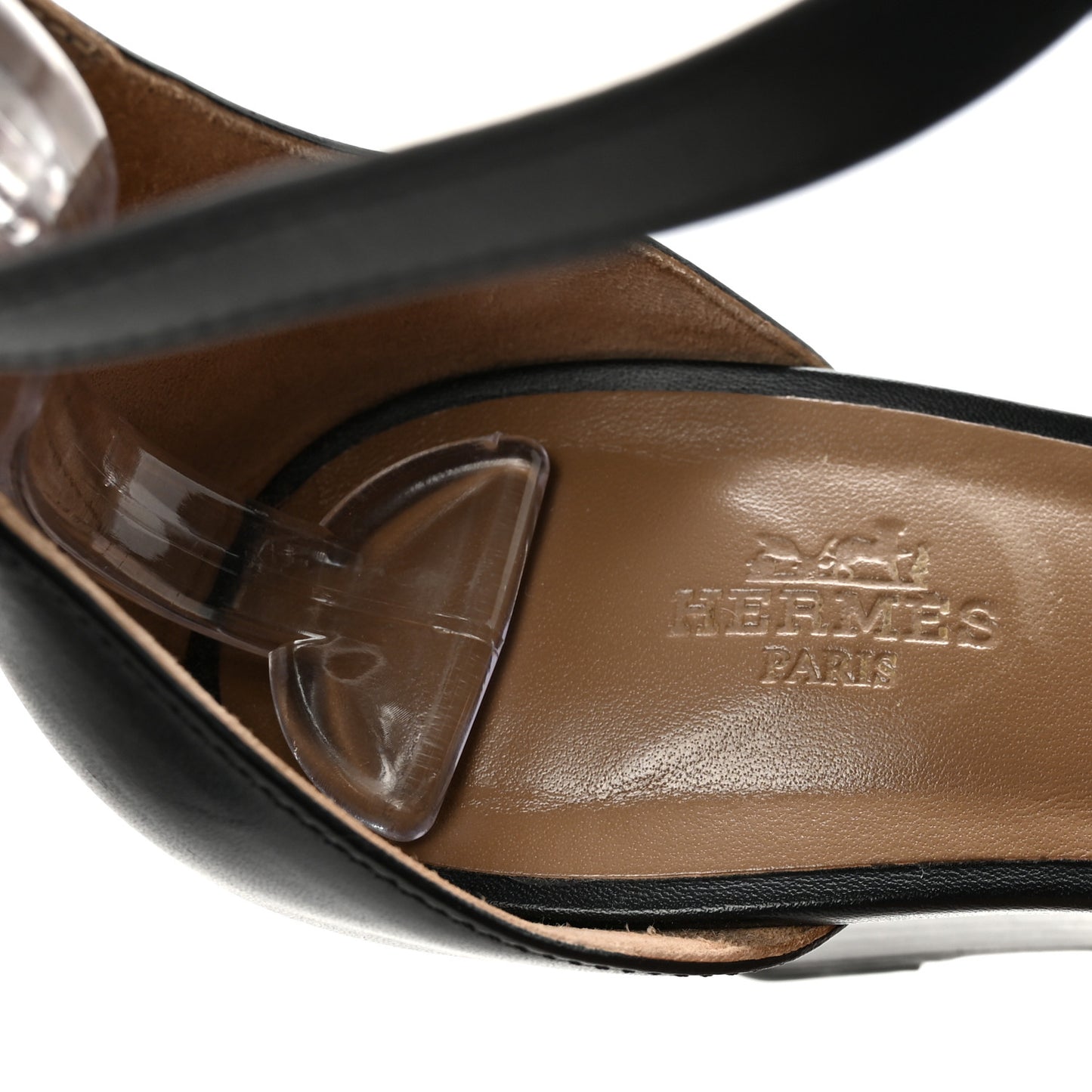 Calfskin Legend Wedge Sandals 39.5 Black