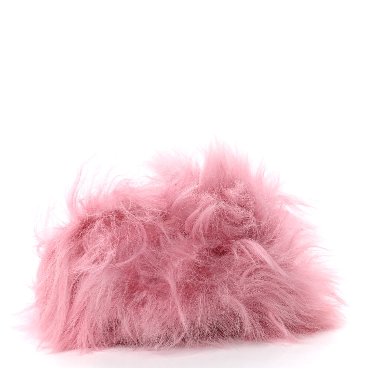 Shearling Lambskin CC Hook Card Holder Pink