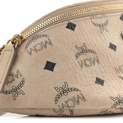 MCM Visetos Stark Belt Bag Beige 8 of 10