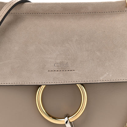 Chloe Suede Calfskin Small Faye Top Handle Bag Motty Grey 9 of 11
