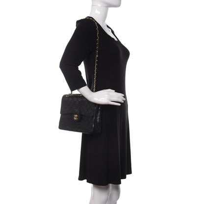 Chanel Lambskin Quilted Medium Double Flap Black 2 of 11