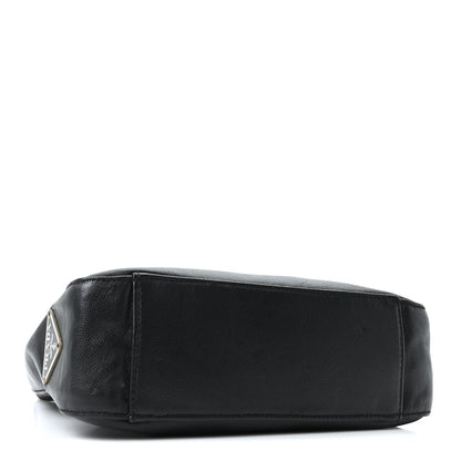 Prada Nappa Mini Triangle Hobo Black 4 of 9