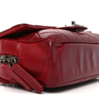 Chanel Glazed Calfskin Quilted Small Duo Color Flap Red 9 of 10