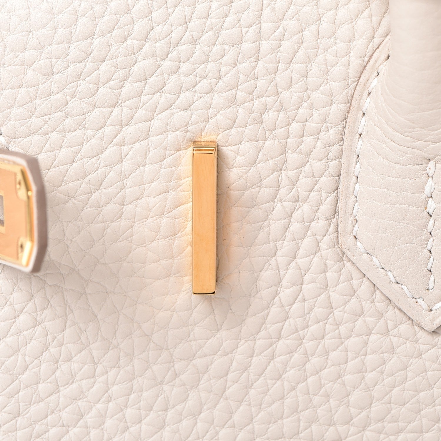 Hermes Taurillon Clemence Birkin 30 Craie 27 of 38