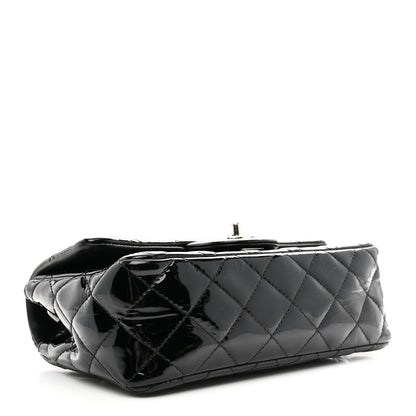 Chanel Patent Calfskin Quilted Mini Rectangular Flap Black 4 of 10
