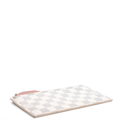 Louis Vuitton Damier Azur Felicie Chain Wallet Zippered Insert Rose Ballerine 4 of 6