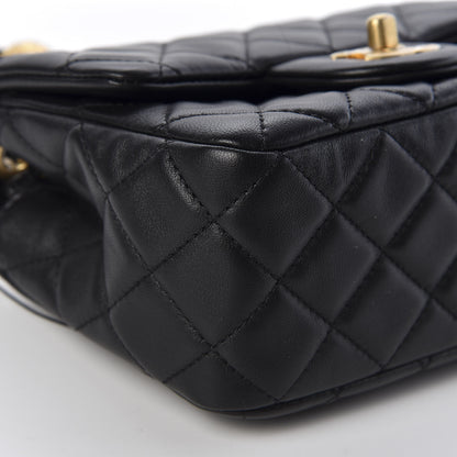Chanel Lambskin Quilted Mini Pearl Crush Flap Black 4 of 9