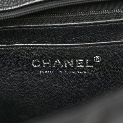 Chanel Caviar Quilted Jumbo Single Flap Black 6 of 10