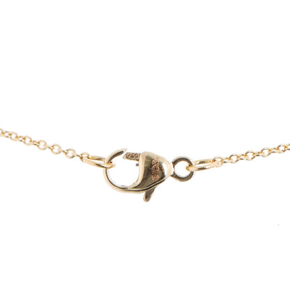 David Yurman 18K Yellow Gold Diamond Initial E Charm Necklace 4 of 5