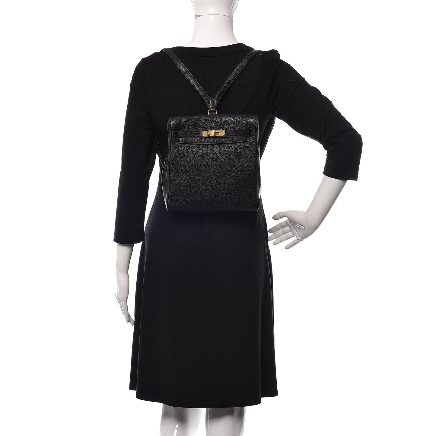 Taurillon Clemence Kelly Ado Backpack Black